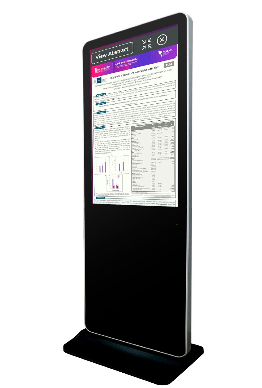 Detalle de un e-poster con información completa del trabajo