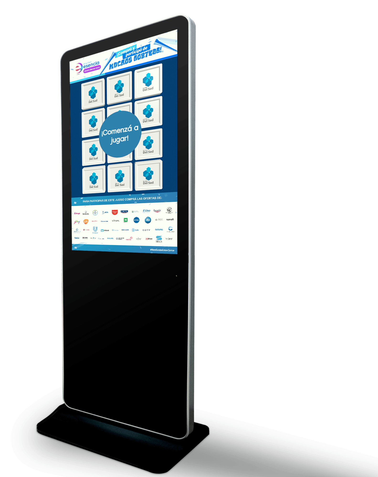 Game totem Expo Esencia — memory game with cards face down