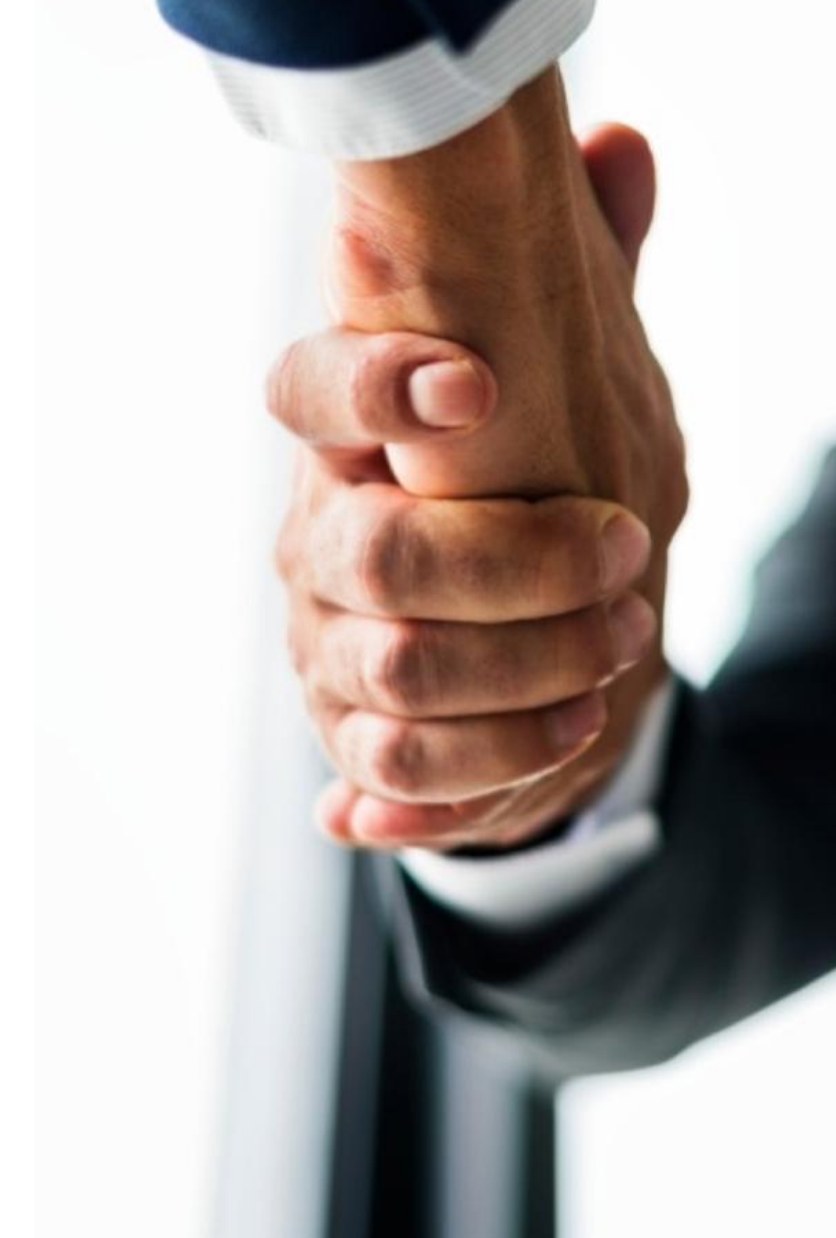 Business meeting between event participants